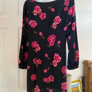 Women’s black Bernice flora dress